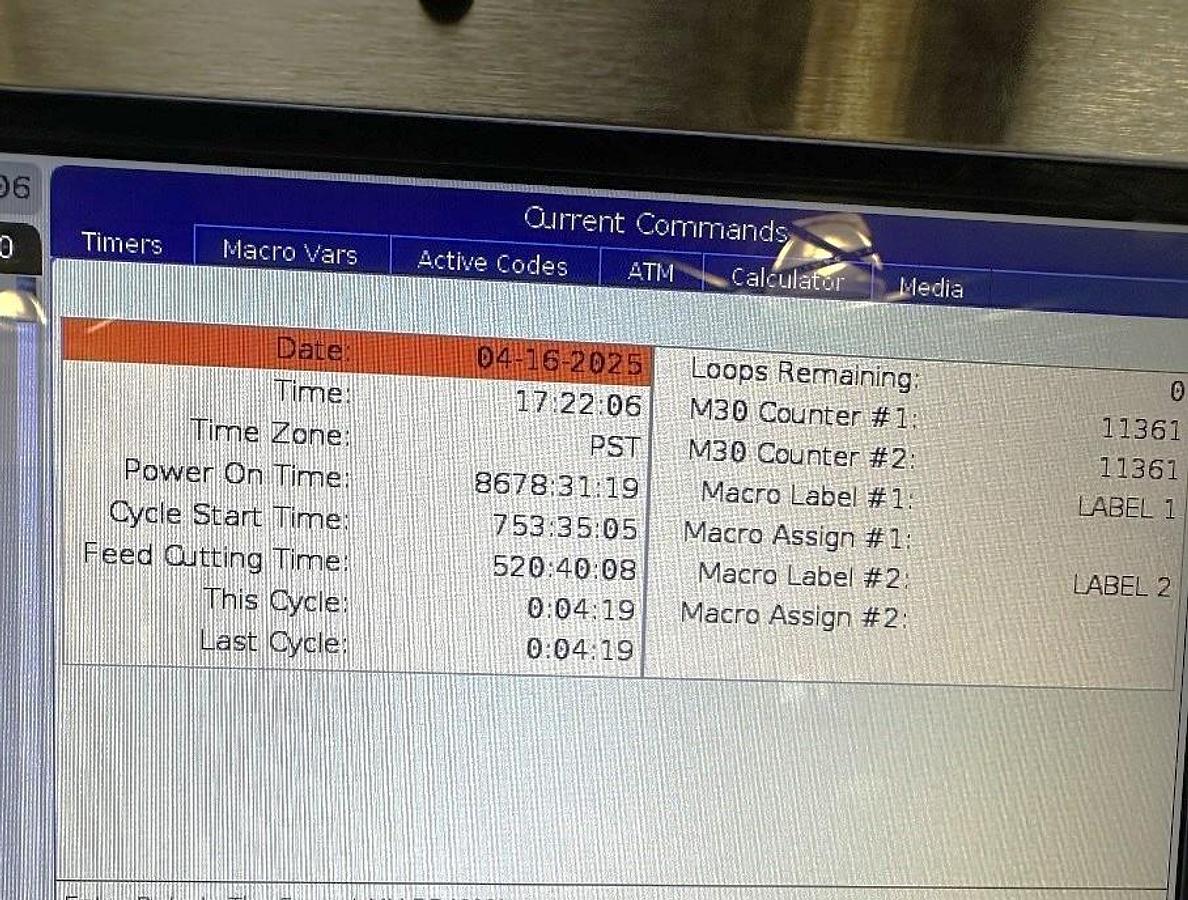 Used 2017 Haas TM-1P with Haas Probing System, Chip Auger