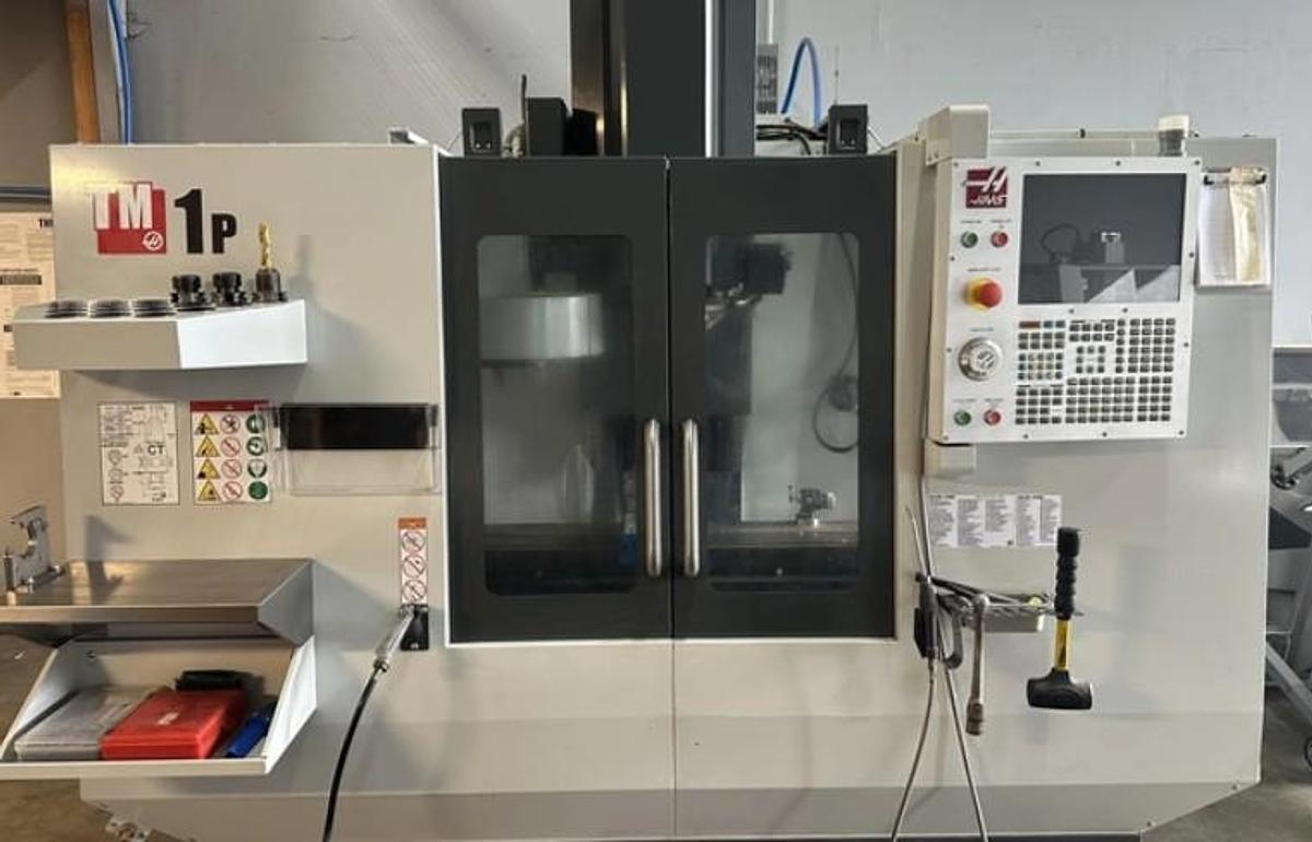 Used 2019 Haas TM-1P with Haas Probing, Prog. Coolant, 10 ATC, ONLY 564 Feed Cut Hours.  Very Nice Condition