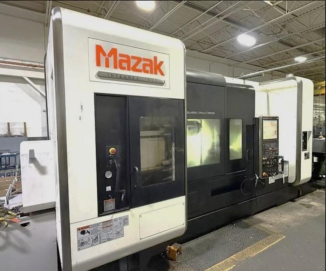 Used 2011 Mazak Integrex i-400 Mill Turn Center with Live Tooling, Y Axis, Tailstock, 60" Centers, 4" Bar Capacity, 36 Pos. ATC