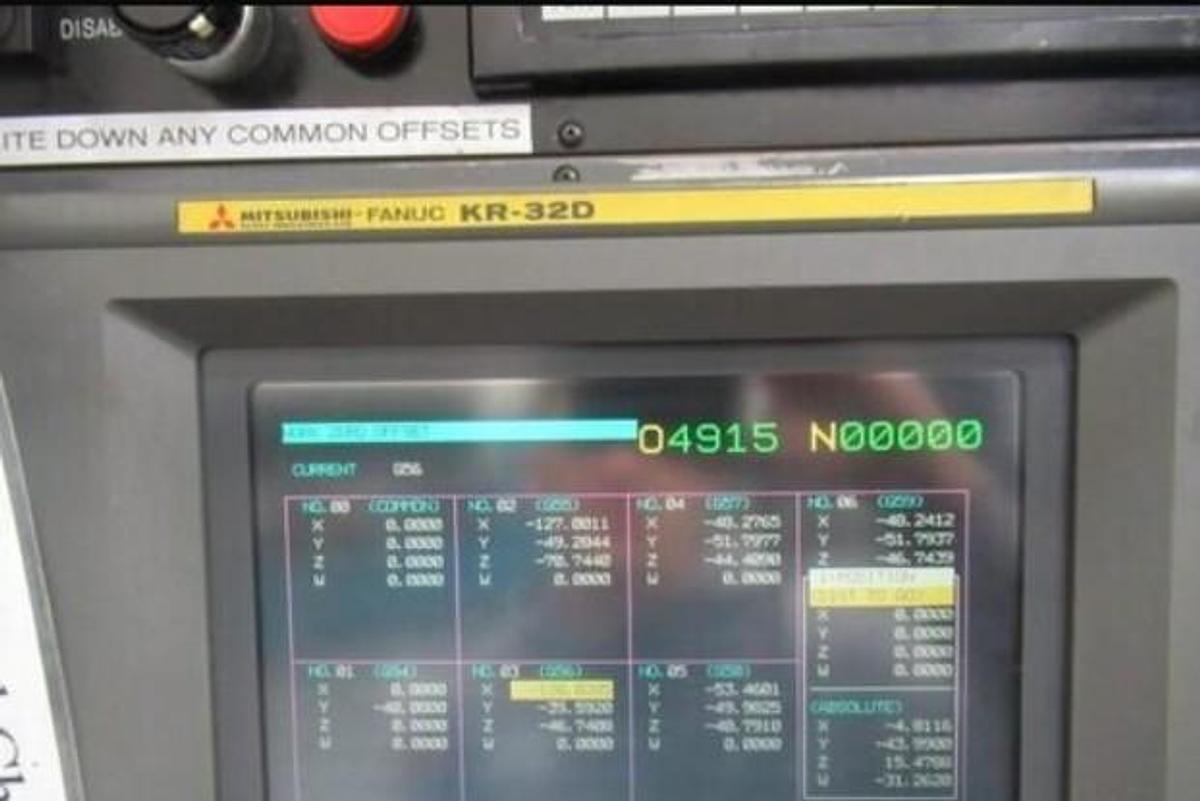 Used 1996 Mitsubishi M-VS25/20 Bridge Style CNC Mill with Head Changer, 5 Sided Machining, 60 ATC