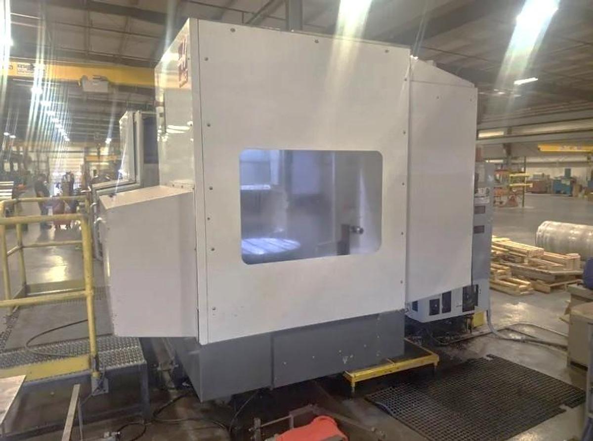 Used 2010 Haas EC-2000-4X with Built In 4th Axis Table, Hi Press. Coolant Thru Spindle, Probing, 6000 RPM, 30 HP Gearbox
