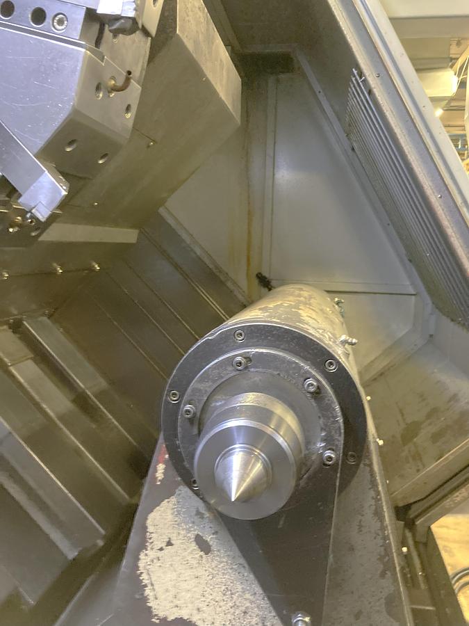 Used 2006 Leadwell LTC50-BL with 18" Hyd Chk, 4.6" Bar Cap., 33.5" sw, 80" cc, 1500 RPM, 50 HP, Steady Rest, Conveyor, Fanuc 0i-TC