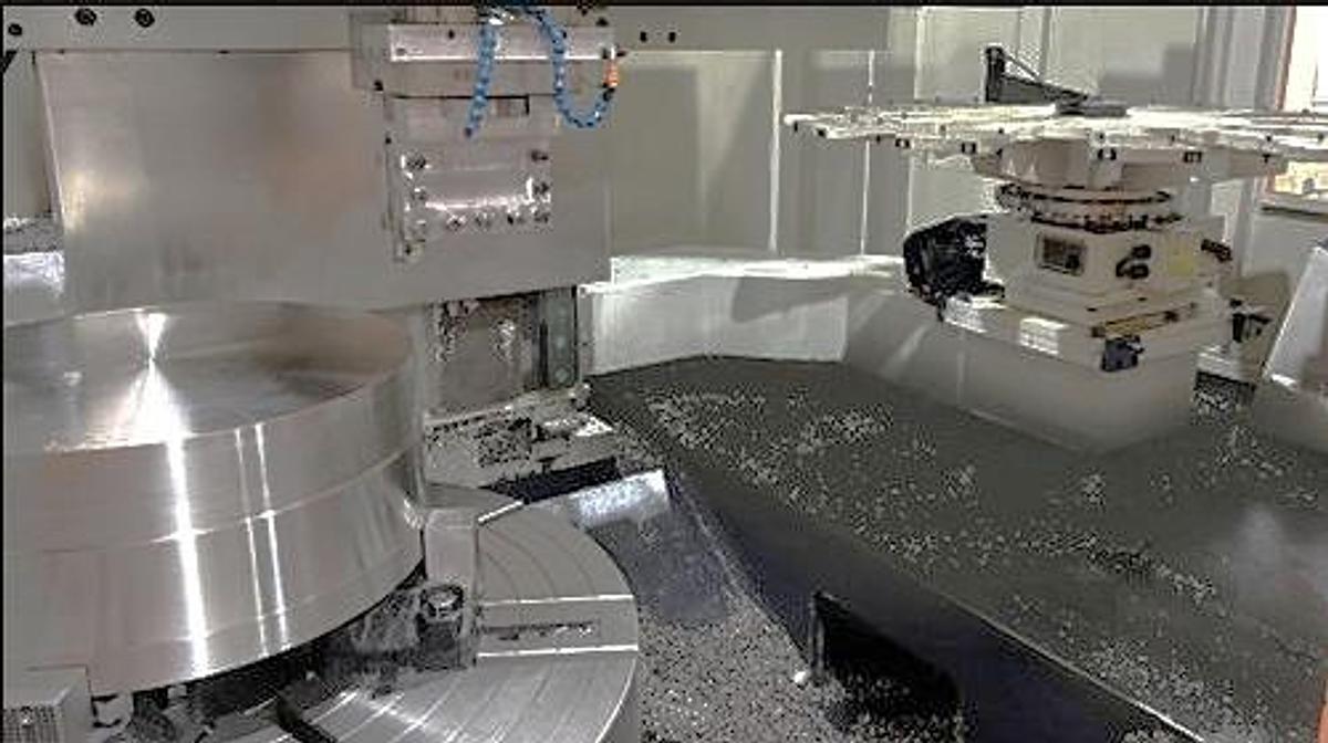 Used 2020 DMTC CGK5112JD 2 Axis CNC VTL with 8 Station ATC, 40" 4 Jaw Manual Chk, Fanuc 0i-TF Plus Control, 47.2" Swing