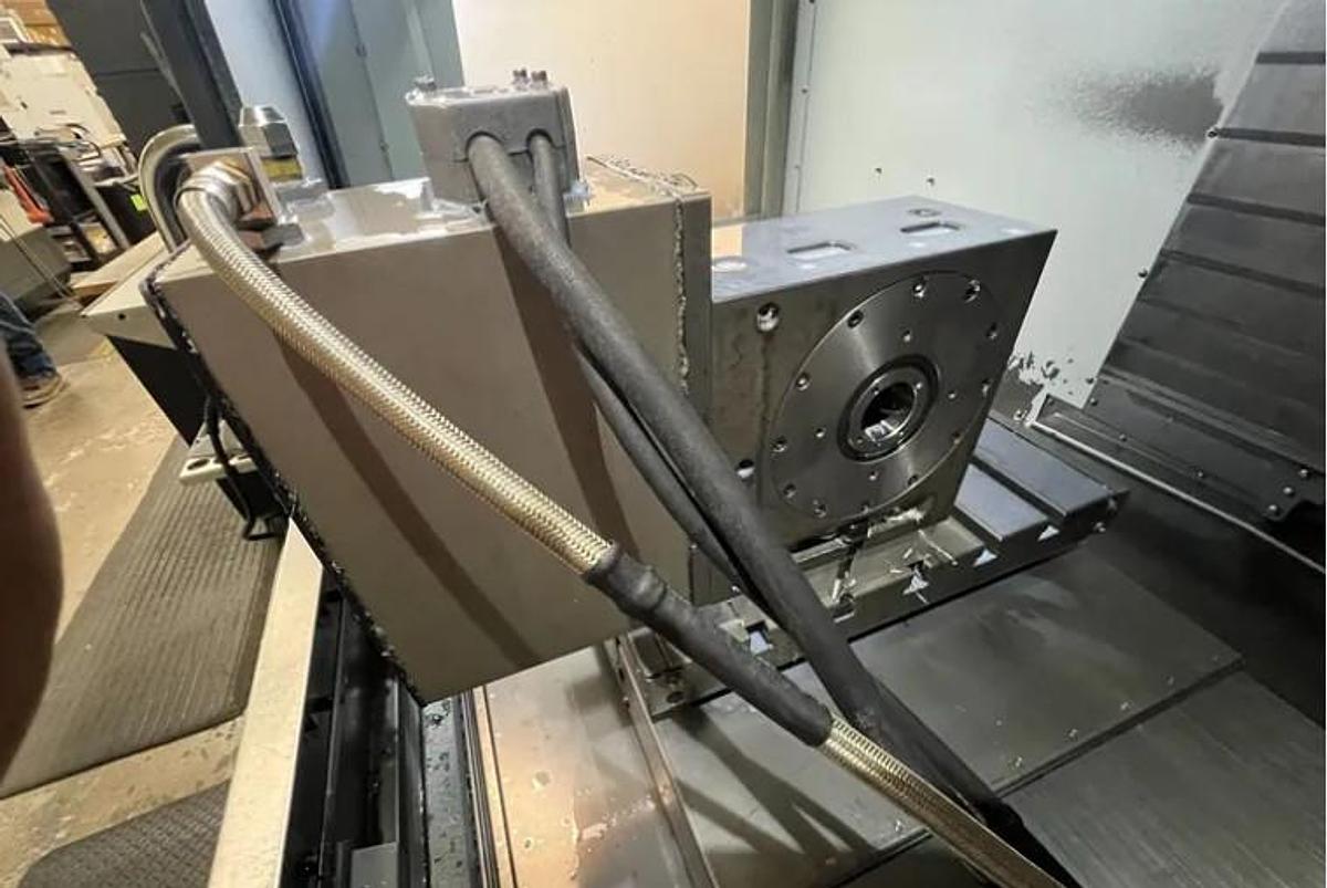 Used 2016 Haas VF4SS with Haas HRC-160 4th Axis Rotary Table, 40 Station ATC, Renishaw Probing, Pcool, 12,000 RPM