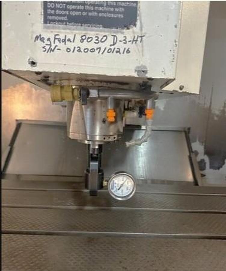 Used 2007 Fadal VMC8030D-3HT with 24 Pos. Side Mounted ATC, Fanuc Cntrl, 80"x30"x30" travels, Absolute Positioning, 10,000 RPM