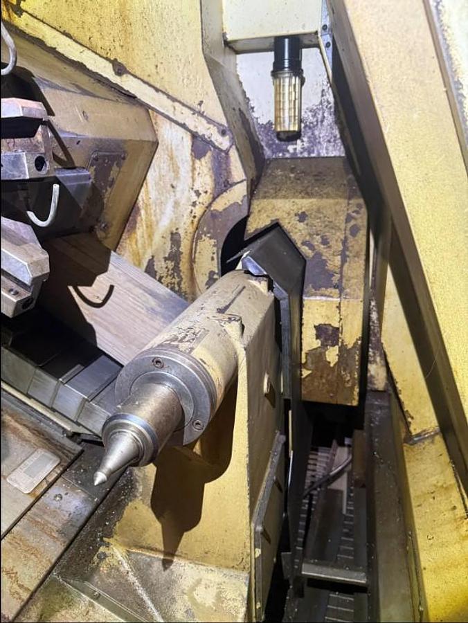 Used 2005 Mazak Nexus QTN 350M/1200 with Full C Axis Milling, Chip Conveyor, 48" cc, 4" Bar Capacity, 15" Chuck, Tailstock