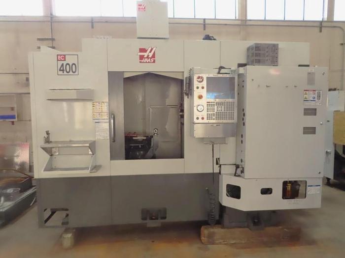 Used 2012 Haas EC-400PP with 6-Pallet Pool, 8100 RPM, 70 Station ATC, Full 4th Axis, Coolant Thru Spindle, Tombstones