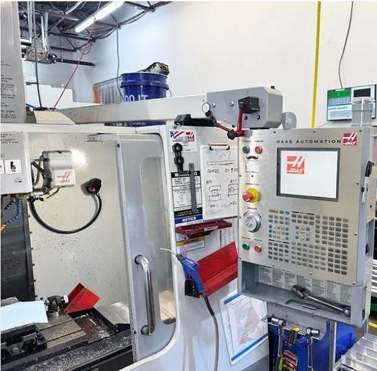 Used 2006 Haas VF2 w/ 4th Axis Drive, Renishaw Probing, Pcool, Auger