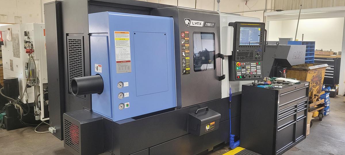 Used 2024 DN Solutions Lynx 2100LYB with C Axis, Y Axis, Milling, Parts Catcher, Chip Convey., Tool Presetter, Tailstock, Collet Chk.