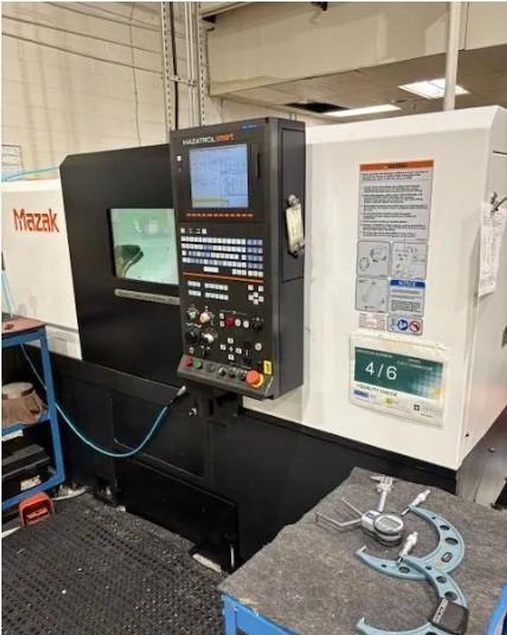 Used 2015 Mazak Quick Turn Universal 250, 8" Non Thru Hole Hyd. Chuck, Chip Conveyor, Tool Eye, Tailstock, Hi Pressure Coolant