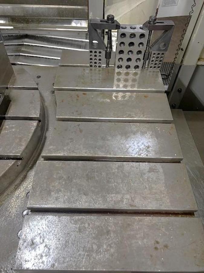 Used 2007 Haas EC-1600-4AX with Thru the Spindle Coolant, Built in 4th Axis Table, HRT210 Rotary Table as 5th Axis, Remote Jog Handle