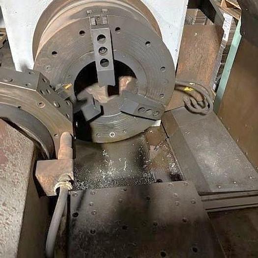 Used 2008 Haas TL-4 Big Bore Lathe w/ 10.8" Spindle Bore, Dual 24" Chucks, Chip Conveyor