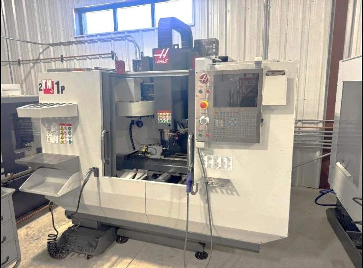 Used 2017 Haas TM-1P with Haas Probing System, 4th Axis Drive, Rigid Tapping, Coolant System. ONLY 1737 Cutting Hours