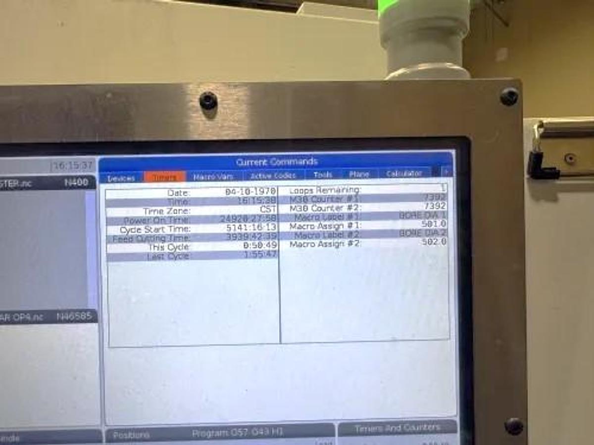 Used 2017 Haas VF4SS, 4th Axis Drive, Haas HRT210 Table, Cool. Thru Spdl., Haas Probing, 40 Pos. ATC