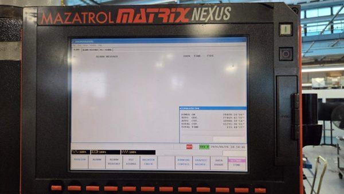 Used 2006 Mazak Nexus QTN 450-II/1200 with 18" Hyd Chk, Tailtock, Chip Conveyor, Toolsetter, 