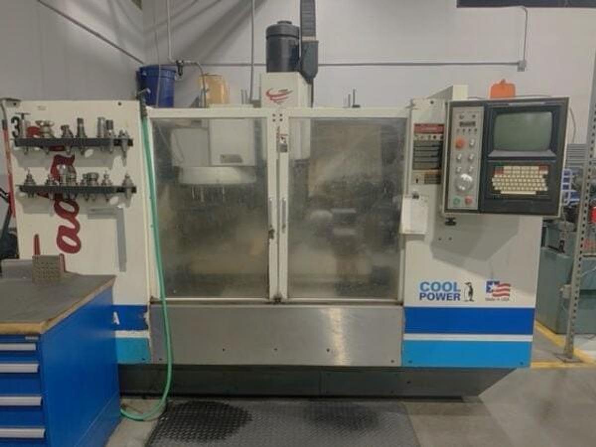Used 1999 Fadal VMC4020AHT with Fadal 4th Axis Rotary Table, High Torque, CNC88HS Control