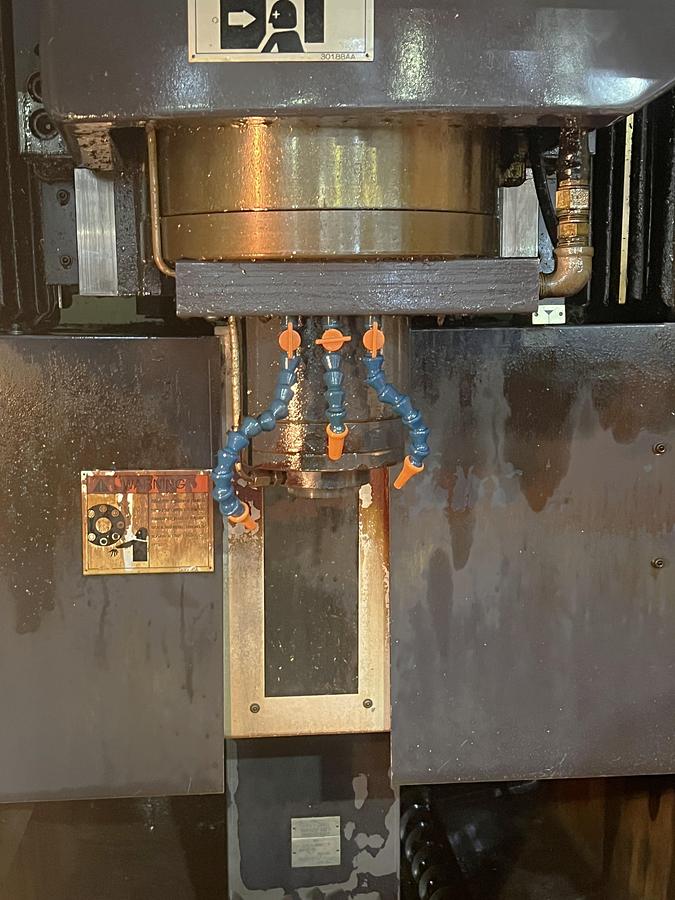 Used 2003 Enshu S-400 Vertical Machining Center with 2 Pallet Changer, Fanuc 18M, 8000 RPM, RJH, CAT40, 20 Station ATC, Chip Auger