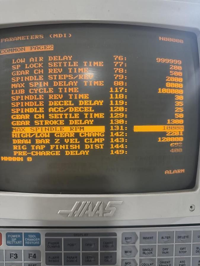 Used 1997 Haas VF-9/40 with Tool Probe, Chip Auger, Programmable Coolant, Remote Jog Handle