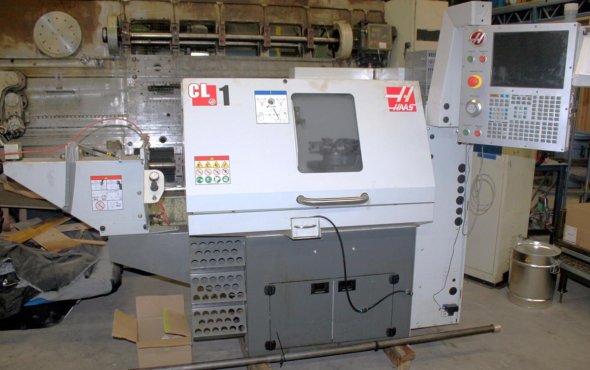 Used 2018 Haas CL-1 Chucker Lathe w/ 8 Station Turret, Haas CL-1 Series Barfeeder, Collet Nose, Partrs Catcher, 1" Bar Cap., Rigid Tap