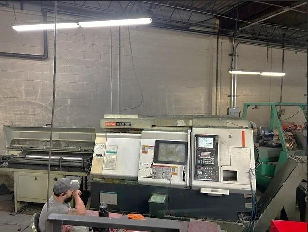 Used 2006 Mazak Nexus QTN 250 MSY with Live Milling, Subspindle, Y Axis, Barfeed, Parts Catcher, Chip Conveyor, Hydraulic Chucks