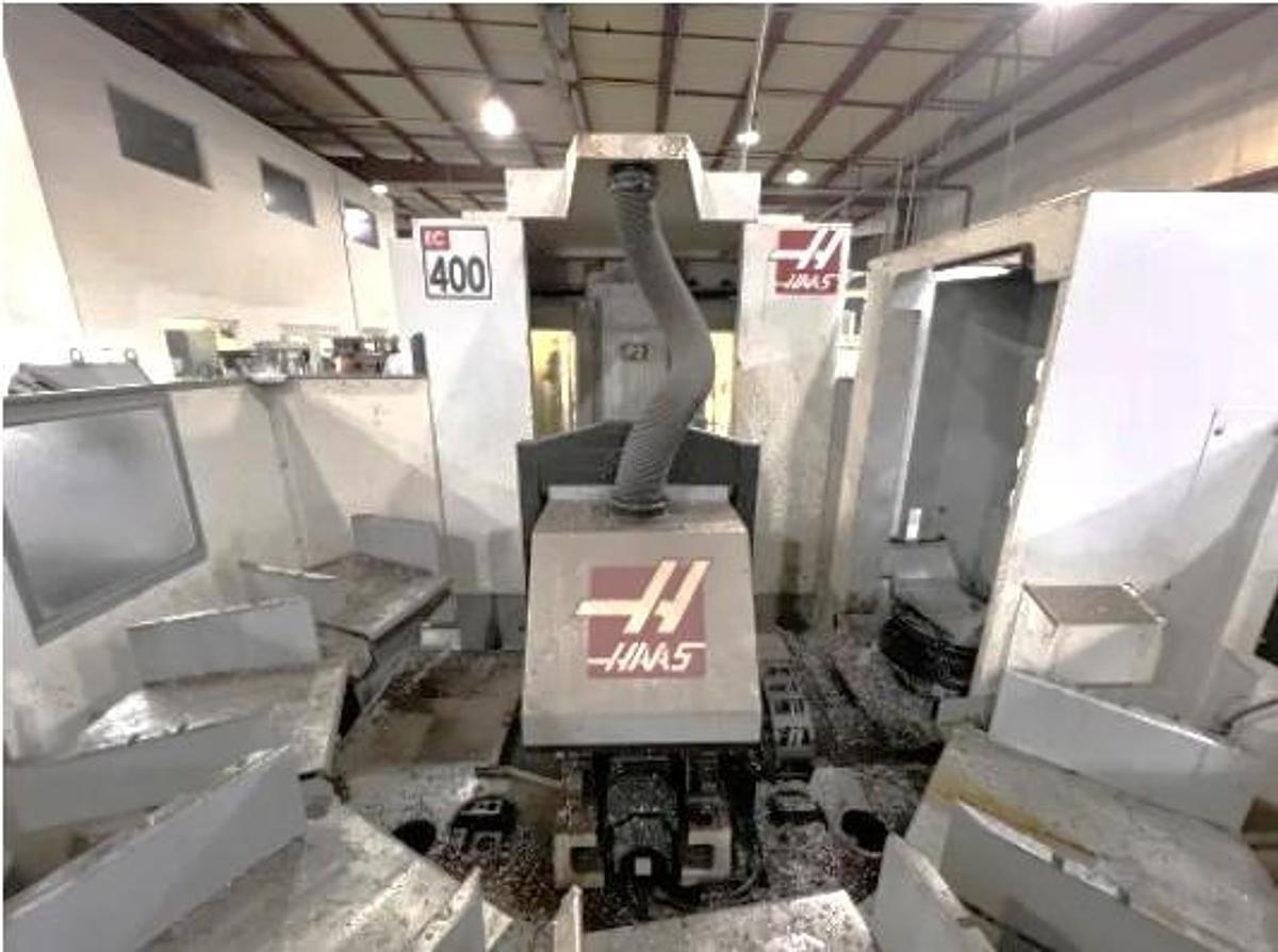 Used 2006 Haas EC-400PP w/ 6-Pallet Pool, 12,000 RPM, TSC, Haas WIPS Probing, Full 4th Axis, 70 ATC