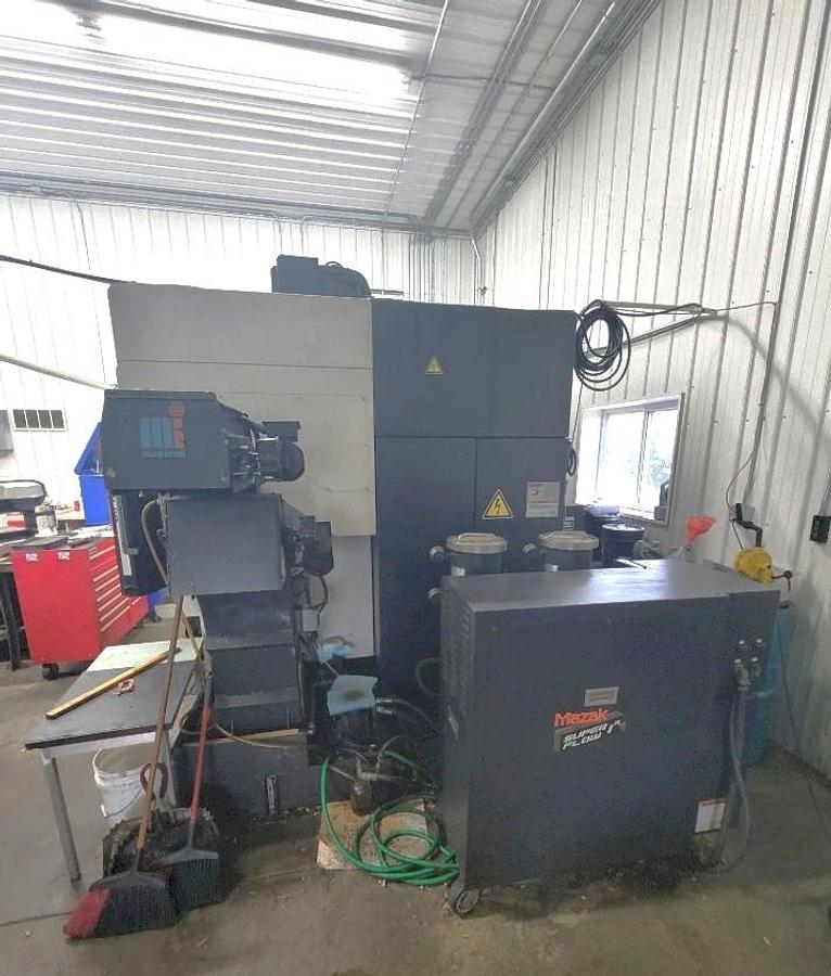 Used 2007 Mazak Variaxis 500-5X II with 5 Axis Trunnion Table, 40 Pos. ATC, HSK63 Taper, 12,000 RPM, HP CTS, Renishaw OMP Probe