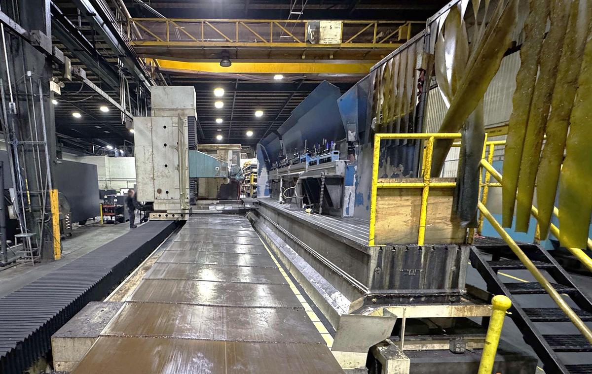 Used 2000 Anayak HVM-T-11000 3 + 2 Axis Bed Mill with B Axis Head with 2.5 Deg Increment, 40 HP, 3000 RPM, Heidenhain Control