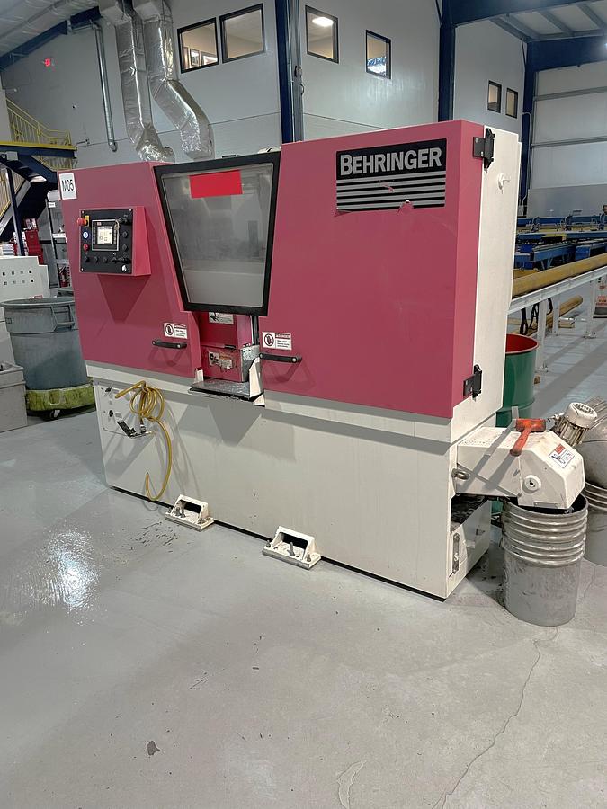 Used 2018 Behringer HBE321A Fully Automatic Horizontal Band Saw, 12.6" Round Capacity