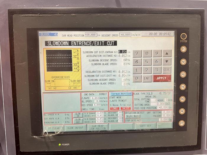 Used 2012 Amada PCSAW700 CNC Dual Column Horizontal Bandsaw