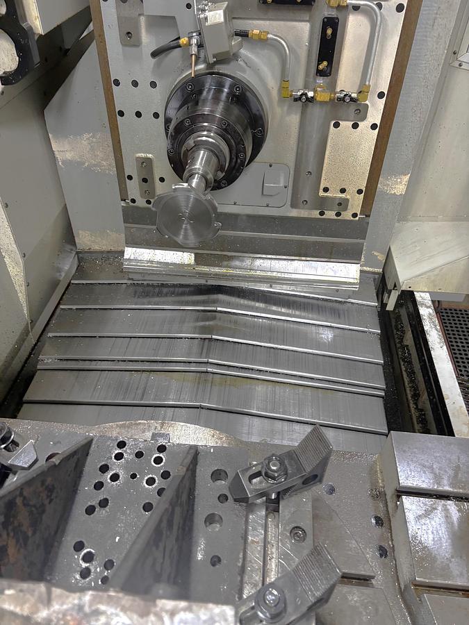 Used 2007 Haas EC-1600-4AX with Thru the Spindle Coolant, Built in 4th Axis Table, HRT210 Rotary Table as 5th Axis, Remote Jog Handle