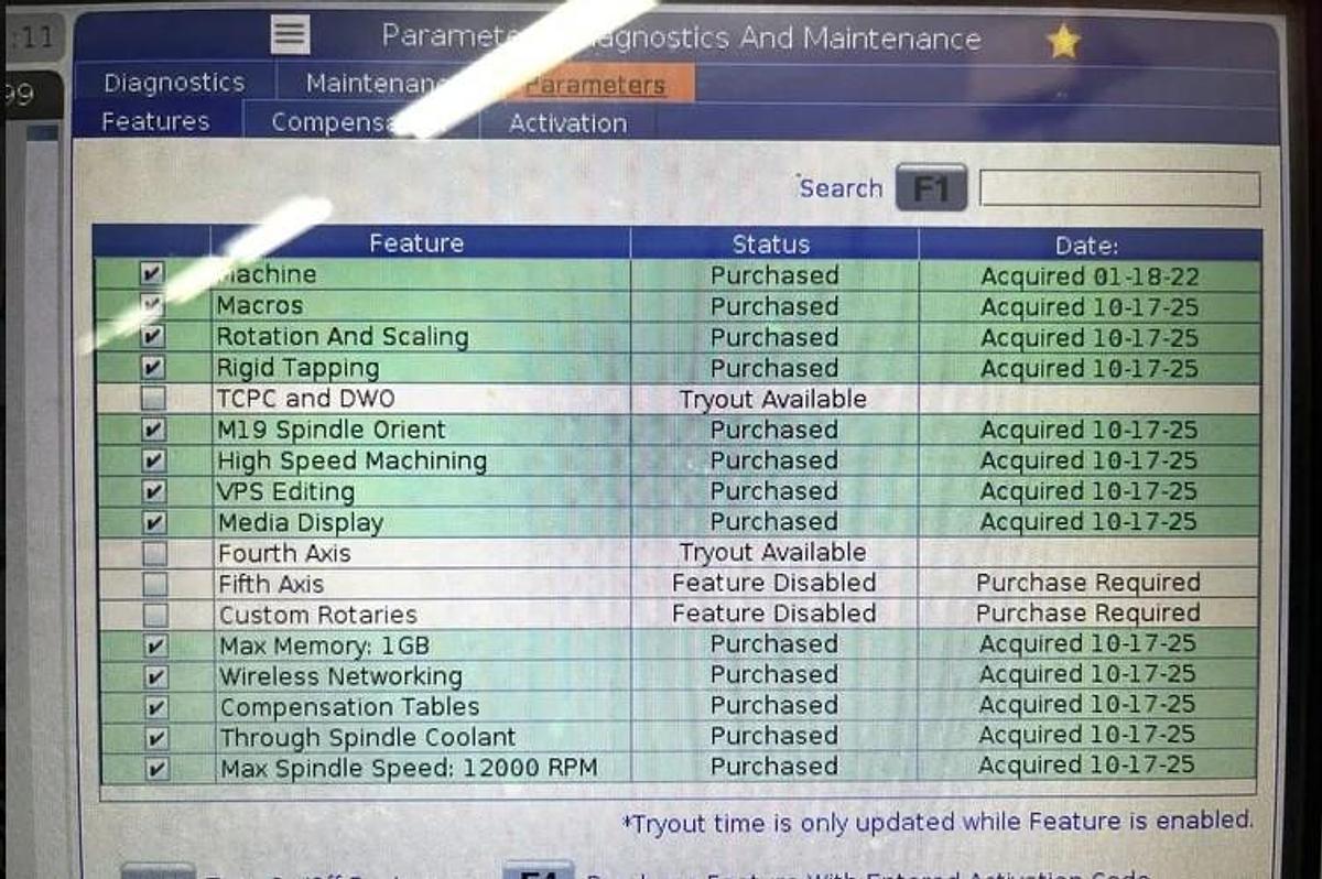 Used 2021 Haas VF2SS with Coolant Thru Spindle, Haas Probing Package, 30 Station ATC, HSM, 12,000 RPM