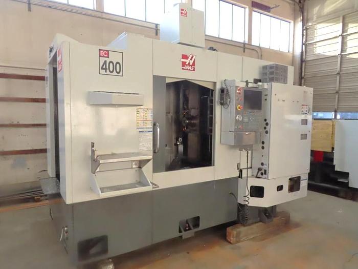 Used 2012 Haas EC-400PP with 6-Pallet Pool, 8100 RPM, 70 Station ATC, Full 4th Axis, Coolant Thru Spindle, Tombstones