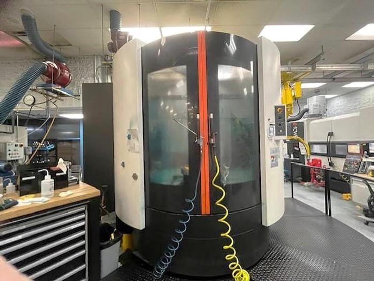 Used 2012 Mazak Integrex i-500V 5 Axis with 2 Pallet Changer, 80 Station ATC, HPC 1000 PSI, Full 4th Rotary, Probing
