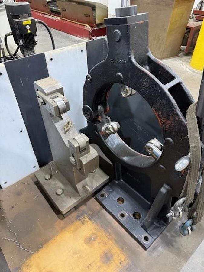 Used 2018 YCM TC-46/3200 with 24" Hyd. Chk, 6.5" Bar Cap., 29.55" Max Turn Diam., 134.45 cc, Tailstock, Chip Conveyor, Tool Eye