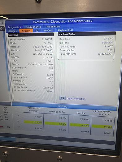 Used 2020 Haas VF4SS