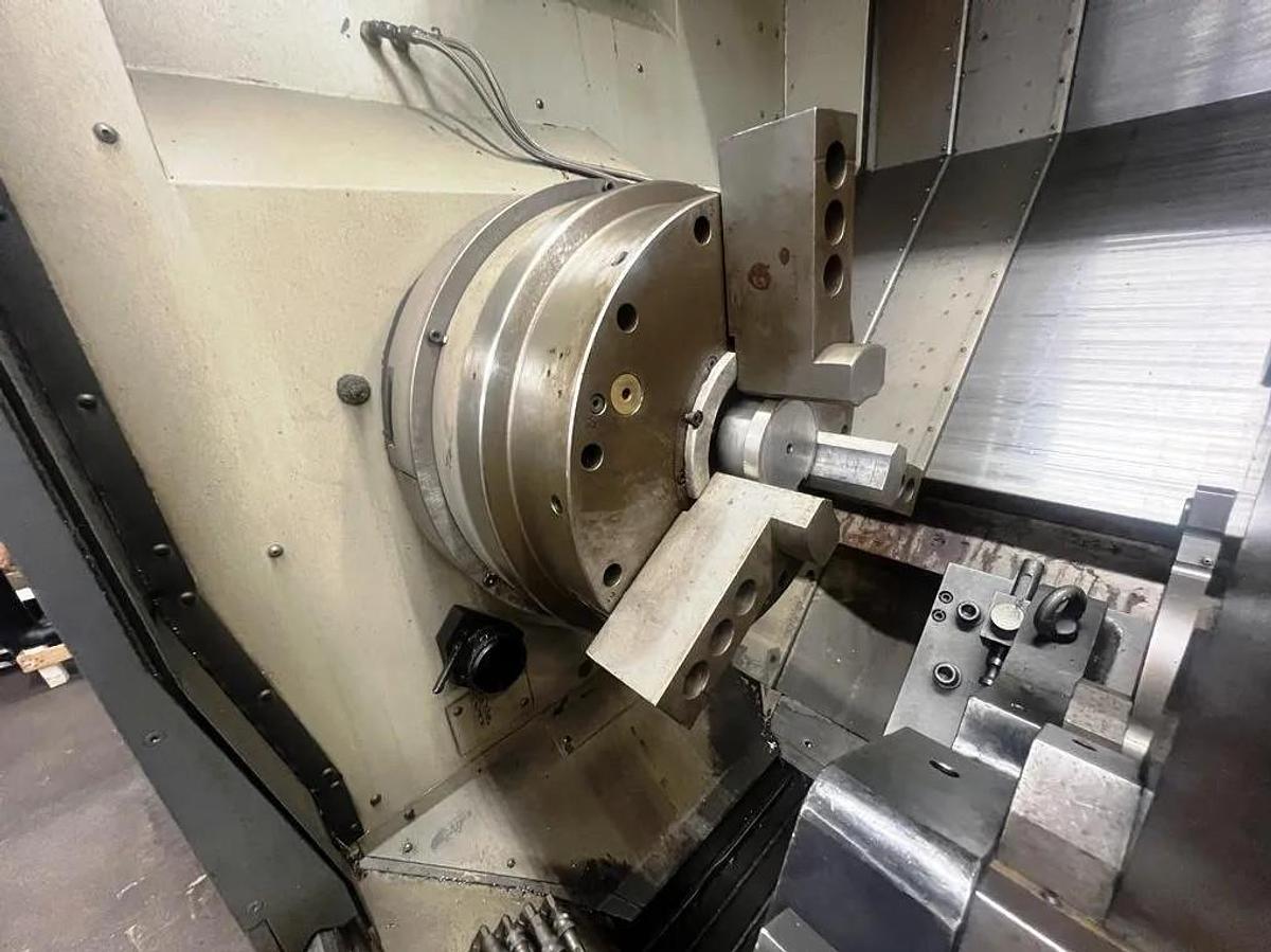 Used 2007 Mori Seiki SL403C/2000 with 80" cc, 6.5" Bar Capacity, 18" Air Chuck, SMW Hydr. Steady Rest, Tailstock, MSX-500III Control