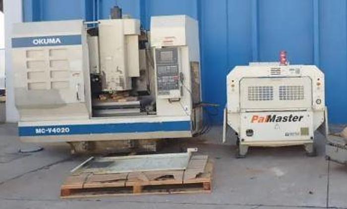 Used 2002 Okuma MC-V4020 w/Pallet Table