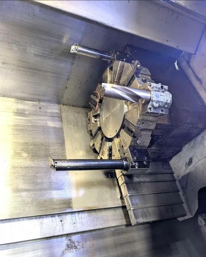 Used 2005 Mazak Nexus QTN 300/1200 with Chip Conv., 3" Bar Cap., 10" Chk, Tailstock, Tool Presetter, Fusion 640T Nexus Control