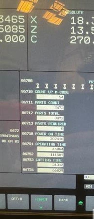 Used 2022 Doosan Puma GT-2600M with C Axis, Milling/Drilling, Collet Chuck, FMB Turbo Barfeeder, Tailstock, Chip Conveyor, Tool Eye