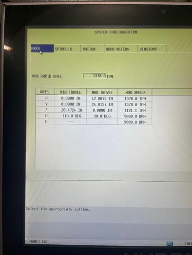 Used 2016 Hurco VMX-42