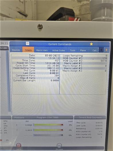 Used 2021 Haas CL-1 w/ C Axis and Live Tooling