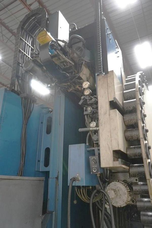 Used 1987 Mazak YMS H40Q with 2 Plt. Changer, Full 4th Rotary Tbl, 40 Pos. ATC, 5.1" Spindle Diam, Right Angle Head, 5 Face Machining