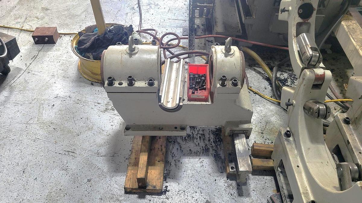 Used 2006 Hankook Protec 9NC/4000 with 10" Bar Capacity, 160" Centers, (2) 25" Manual Chucks, Fanuc 21iTB Control