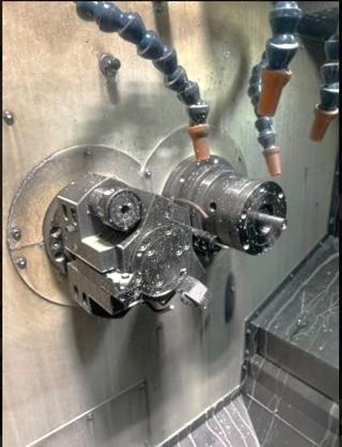 Used 2011 Miyano DNA-42 DHY, Twin Turret Design, Twin Spindles, Y Axis on Upper Turret, Milling Capability, Barfeed, Chip Conveyor