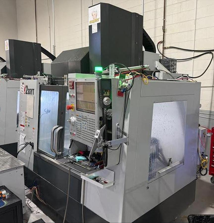 Used 2021 Haas VF-2SSYT 4th/5th Drive & Wiring, Thru the Spindle Coolant, WIPS, 15k rpm Spindle