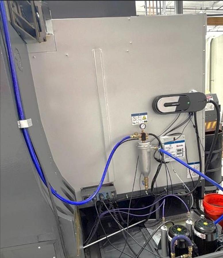 Used 2025 Haas VF8/40 w/ 15,000 RPM HSK-A63 Spindle, Haas Probing Package 50 Pos. Side Mount ATC, 1000 PSI CTS, HSM, Active Ballscrew Compen.