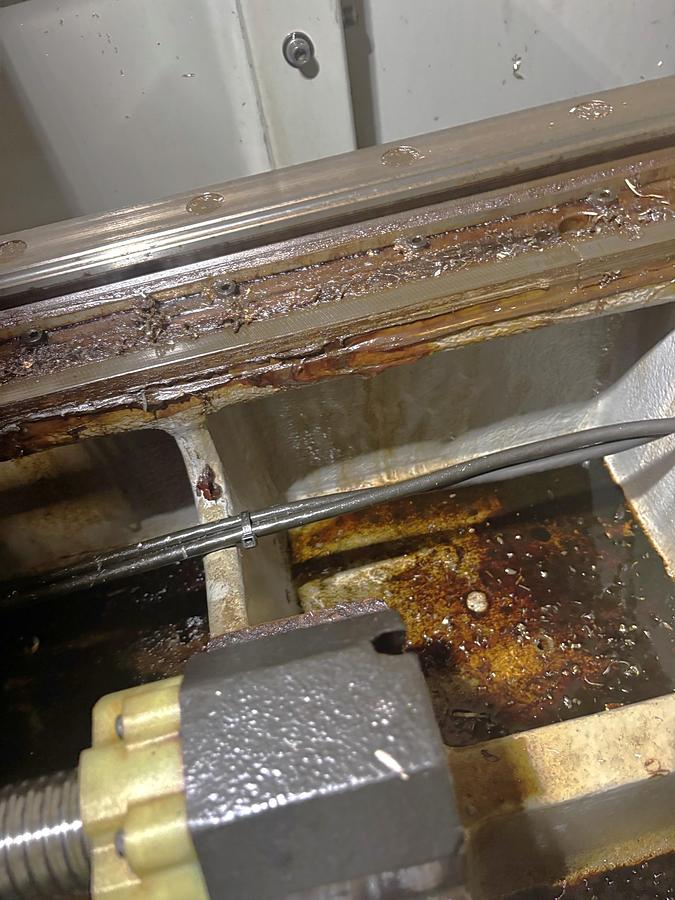 Used 2007 Haas EC-1600-4AX with Thru the Spindle Coolant, Built in 4th Axis Table, HRT210 Rotary Table as 5th Axis, Remote Jog Handle