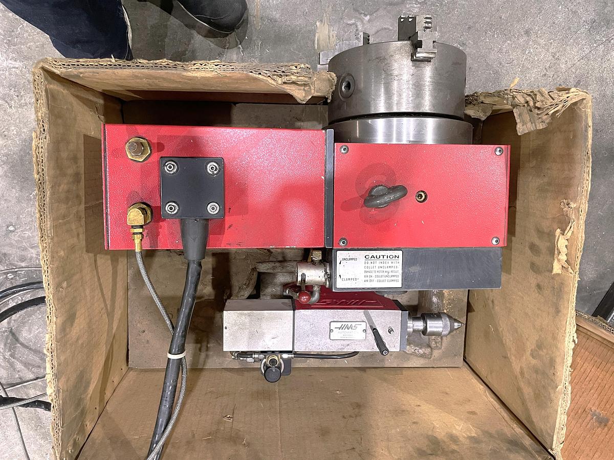 Used 2005 Haas HRT210 with Tailstock, Brush Type