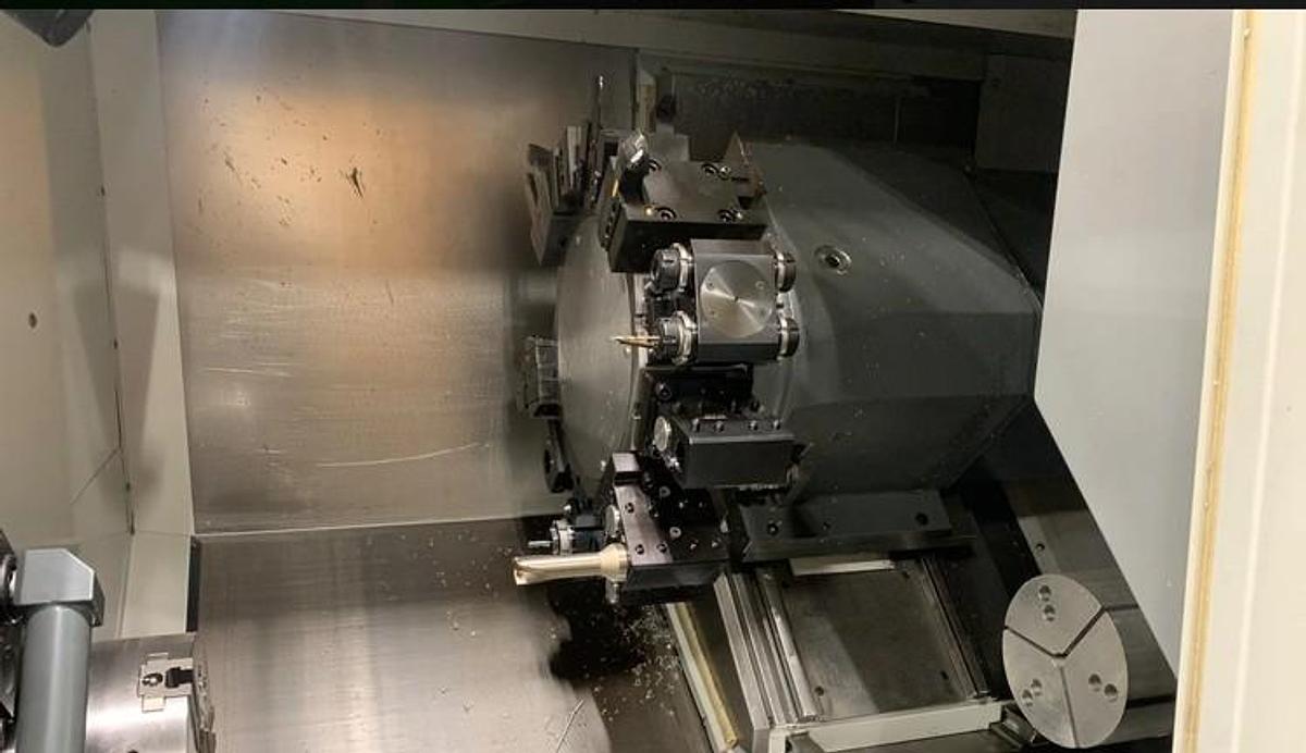 Used 2021 Haas DS-30Y with Subspindle, Y Axis, C Axis, High Pressure Coolant, Chip Conveyor