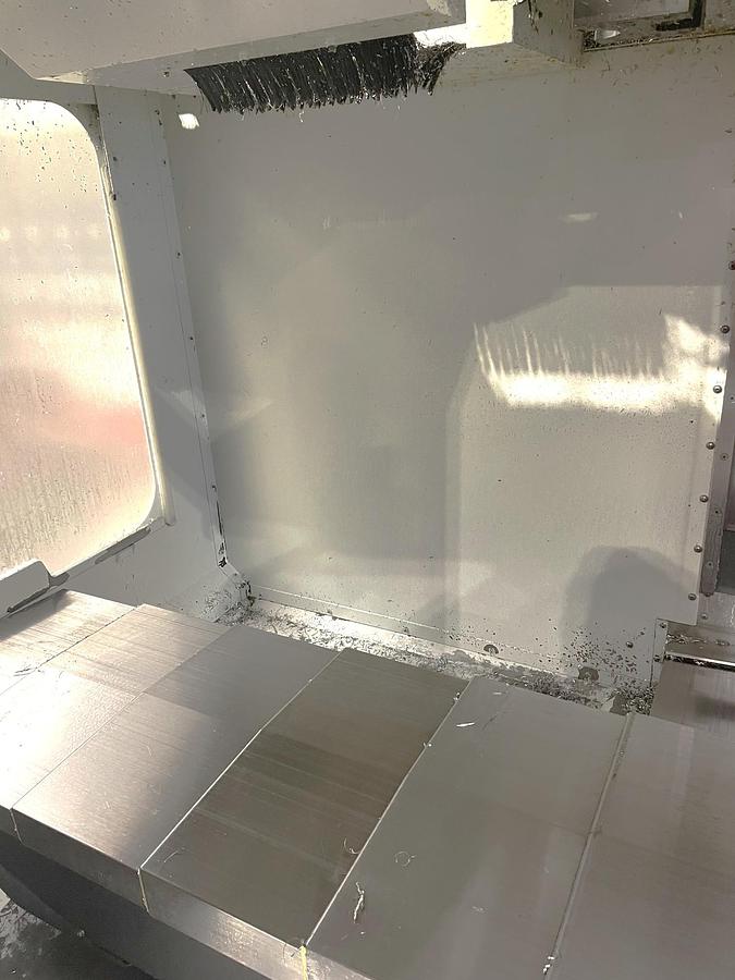 Used 2007 Haas VF4B with 4th Axis Drive, 24 Pos. Side Mounted ATC, 10,000 RPM, 2 Spd Gearbox, Pcool, Chip Auger, Nice Shape